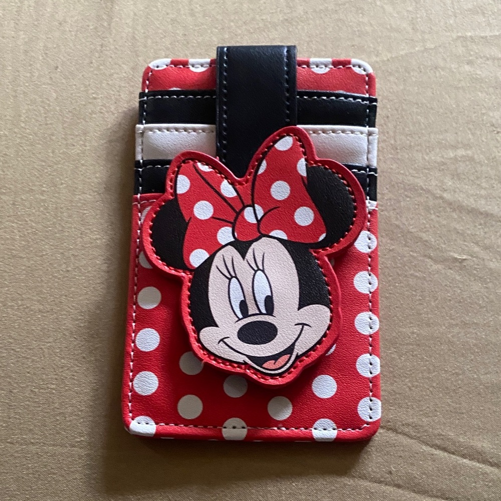 Disney Minnie Mouse Red & White Polka Dot Card Pocket Holder